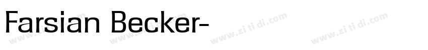 Farsian Becker字体转换
